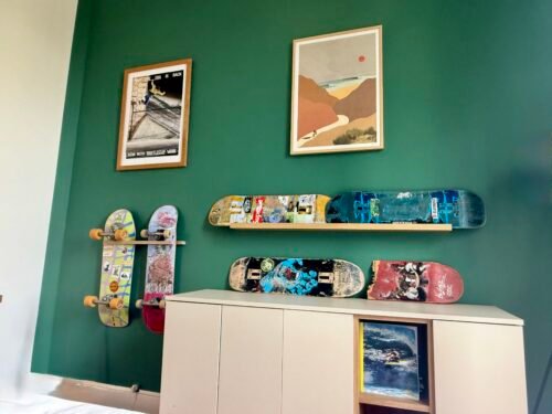 Support Skateboard Mural Bois Double | Rack Longboard photo review