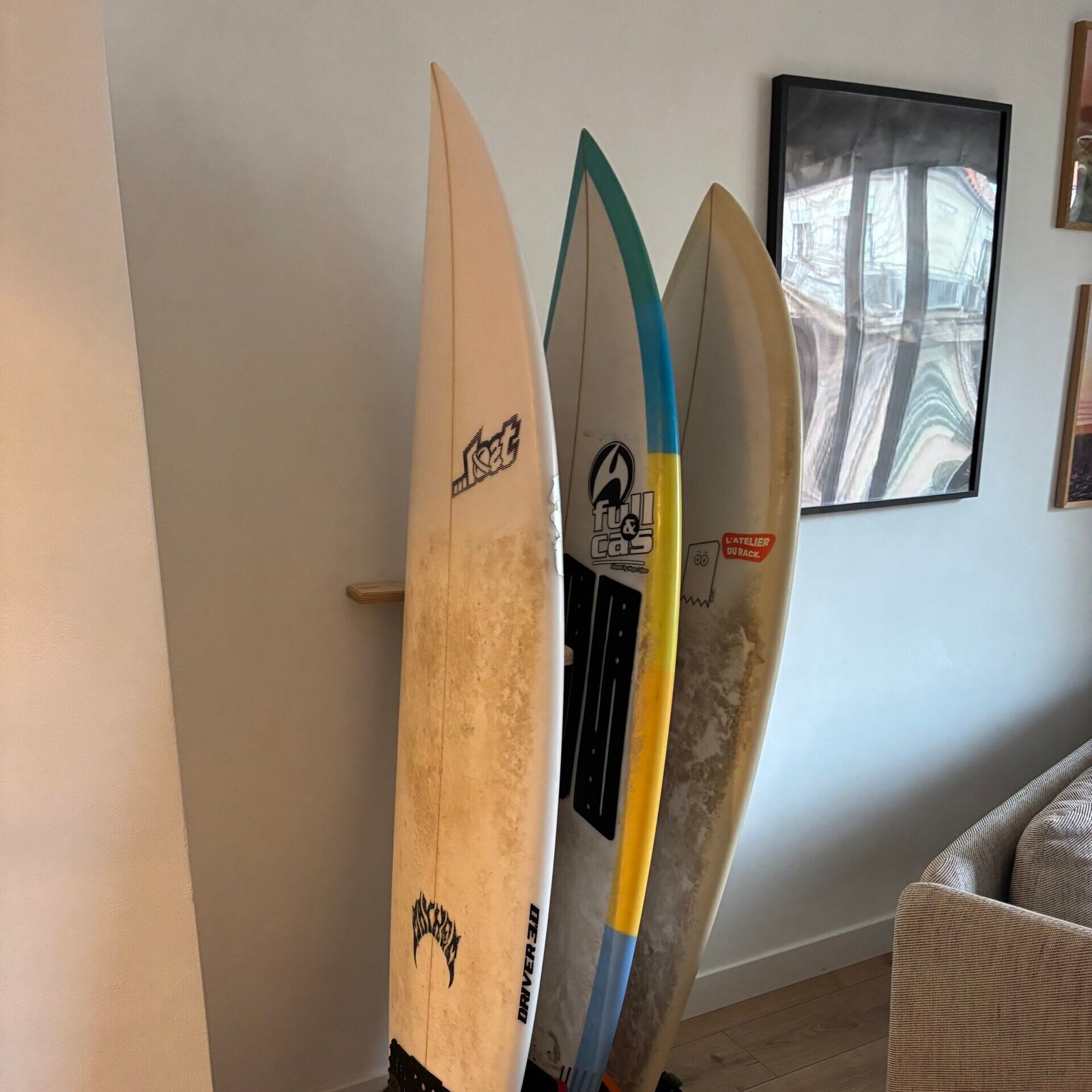 Expandable 3 Board Surf Rack