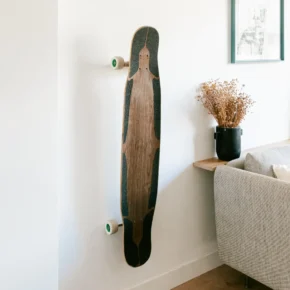 Support Longboard skate | Rack mural bois