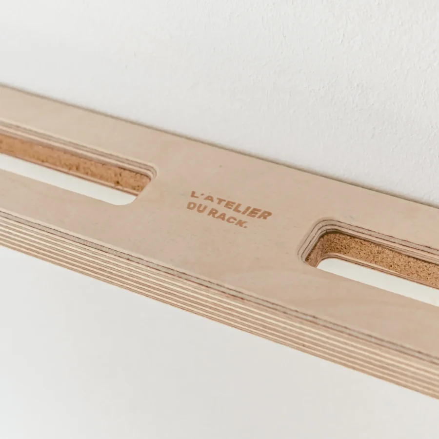 Support Skateboard Mural Bois Double | Rack Longboard