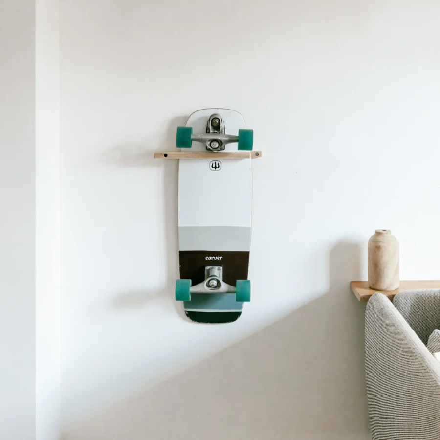 Support Skateboard Mural Bois | Rack Longboard & Surfskate